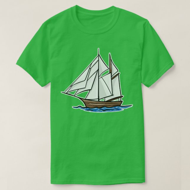 Boot T-Shirt (Design vorne)