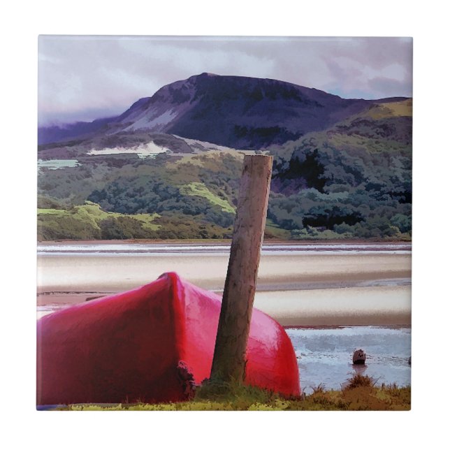 BOOT- UND BERGLANDSCHAFT FLIESE (Vorderseite)