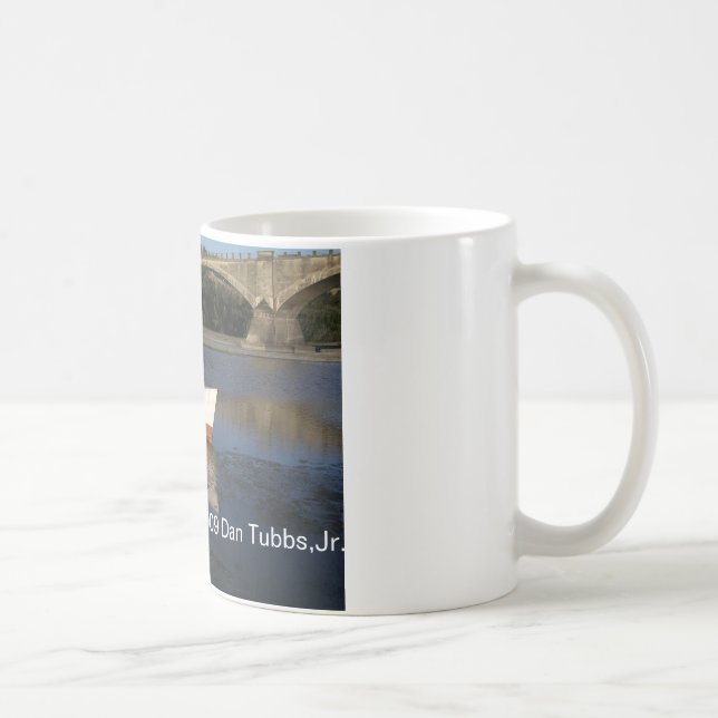 Boot und Brücke Kaffeetasse (Rechts)