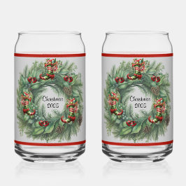 Boot Wreath Soda Glass Dosenglas