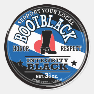 Bootblack Pride Decal Runder Aufkleber