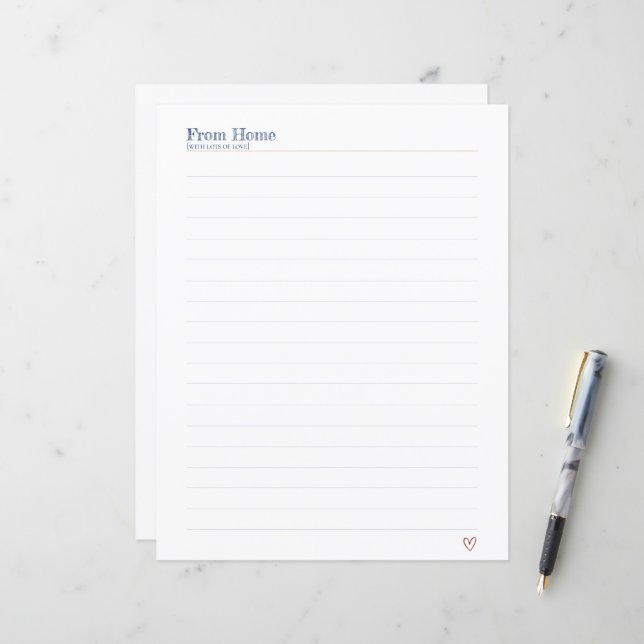 Bootcamp Briefe aus der Heimat Briefpapier zum Sch (Vorderseite/Rückseite Beispiel)