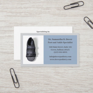 Bootchirurgischer Foot Doctor Podiatrie Visitenkarte