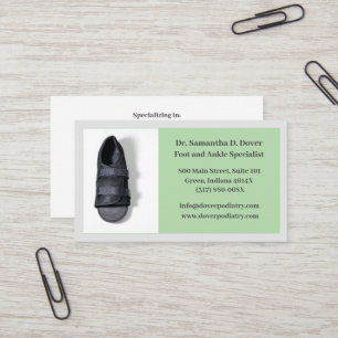 Bootchirurgischer Foot Doctor Podiatrie Visitenkarte