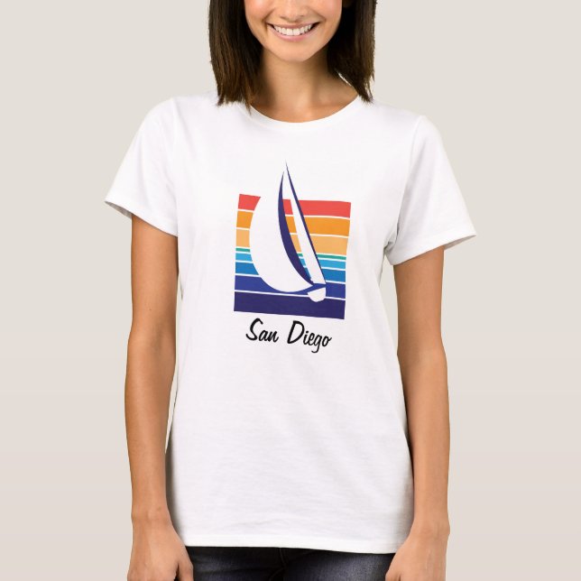 BootColor Square_San Diego T - Shirt (Vorderseite)