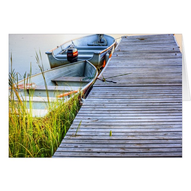 Boote am Dock (Vorderseite (Horizontal))