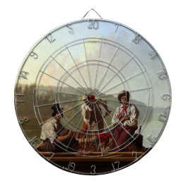 Boote am Missouri Dartscheibe