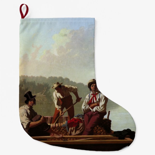 Boote am Missouri Großer Weihnachtsstrumpf (Vorderseite)