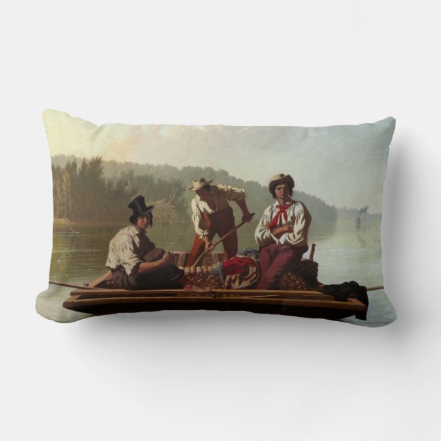 Boote am Missouri Lendenkissen (Vorderseite)