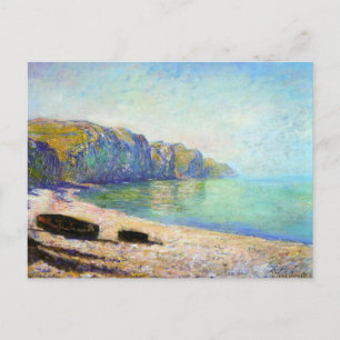 Boote am Strand von Pourville, Low-Tide-Monet Postkarte