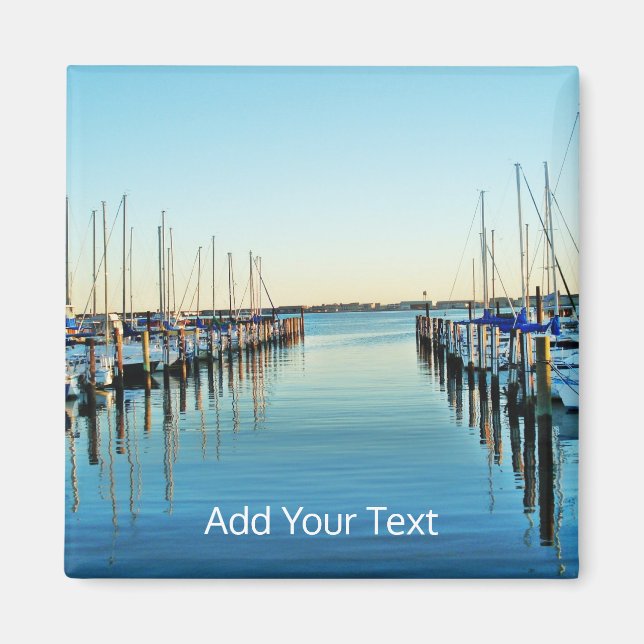 Boote am Yachthafen von Shirley Taylor Magnet (Vorne)