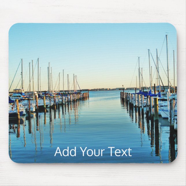 Boote am Yachthafen von Shirley Taylor Mousepad (Vorne)