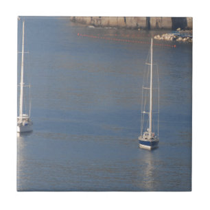 Boote an der Erholung in Sorrento Italien Fliese