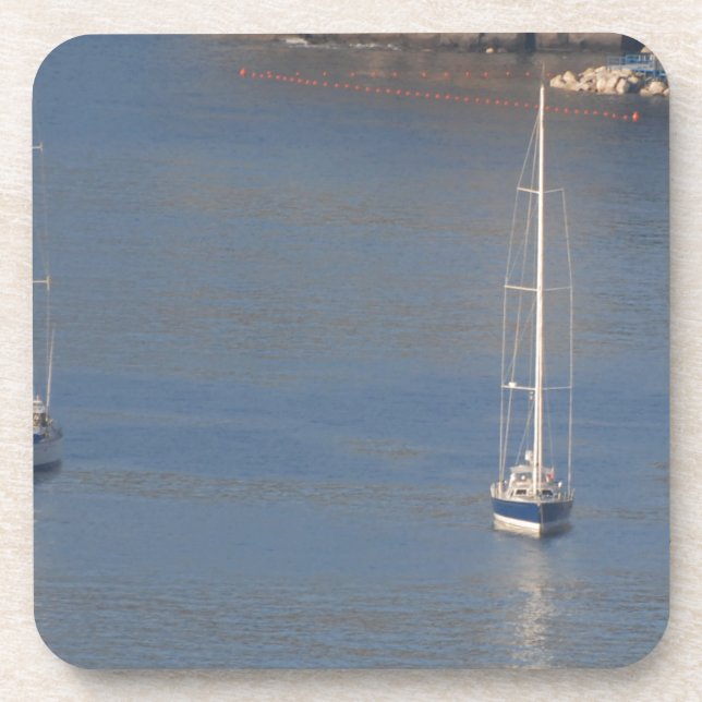 Boote an der Erholung in Sorrento Italien Getränkeuntersetzer (Vorderseite)
