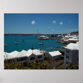 Boote auf Bermuda Poster