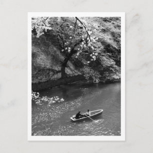 Boote auf Chidorigafuchi: Tokio, Japan Postkarte