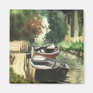 Boote auf dem Fluss Magnet