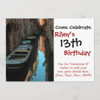 Boote auf dem Kanal Wasser Venedig Italien Gebäude