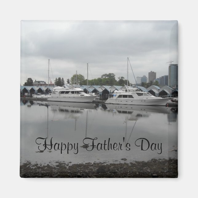 Boote auf dem Wasser Magnet (Vorne)