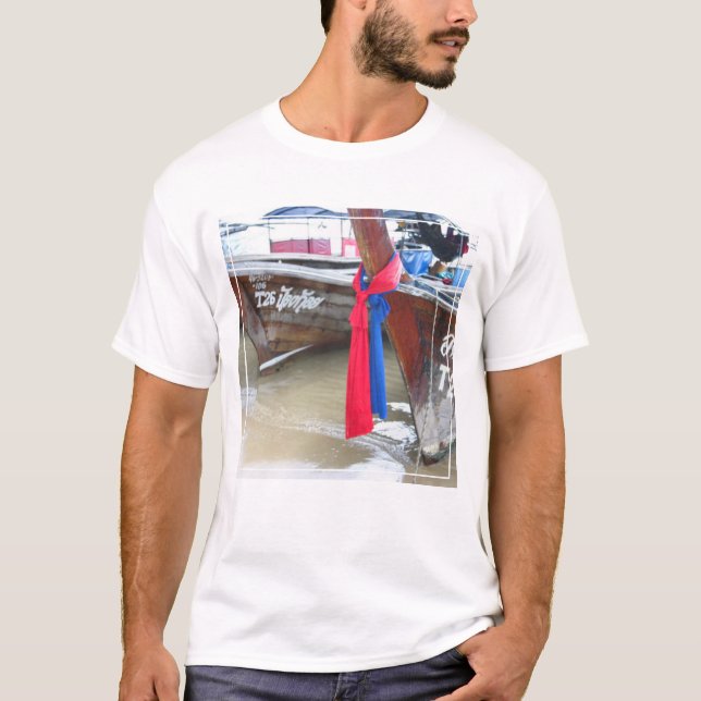 Boote auf den Phi-Phi-Inseln des Strand-|, T-Shirt (Vorderseite)