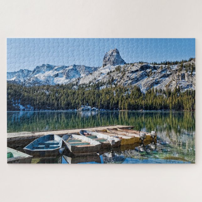 Boote auf Dock Puzzle (Horizontal)