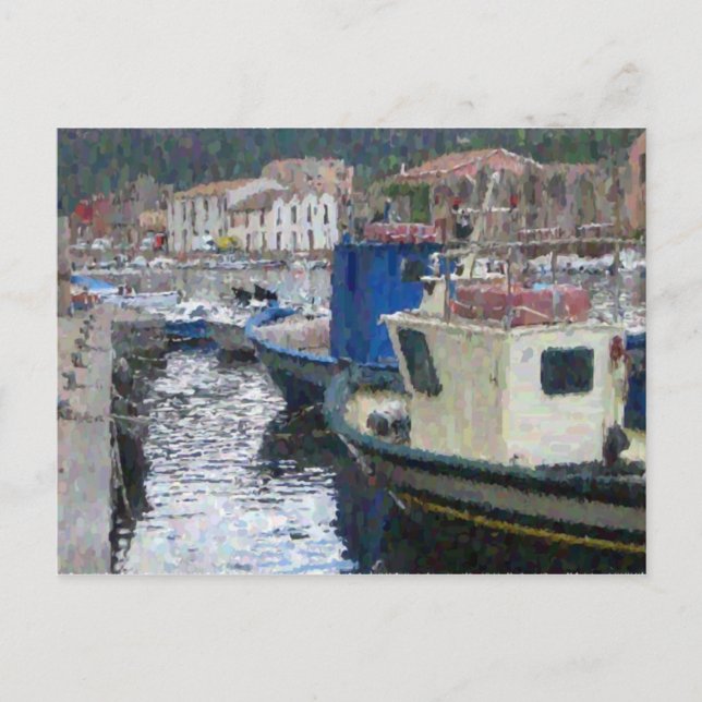 Boote auf Sardinien Postkarte (Vorderseite)