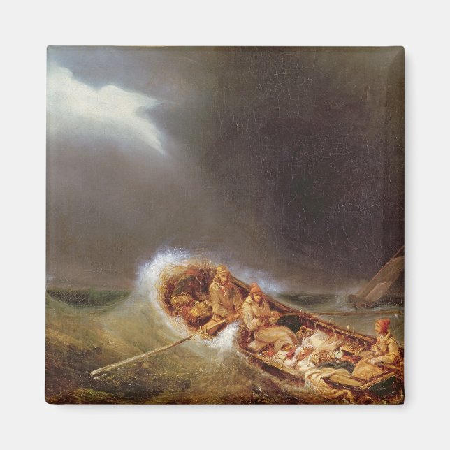 Boote aus Dieppe, die aus dem Fischfang zurückkehr Magnet (Vorne)