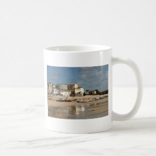 Boote bei Ebbe, St. Ives Hafen Kaffeetasse