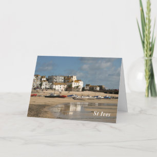 Boote bei Ebbe, St. Ives Hafen Karte