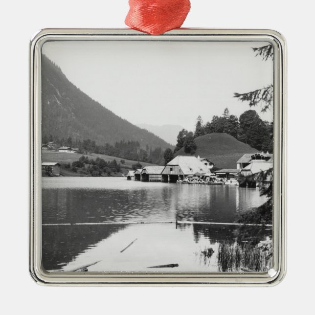 Boote bei Konigssee, c.1910 Ornament Aus Metall (Vorne)