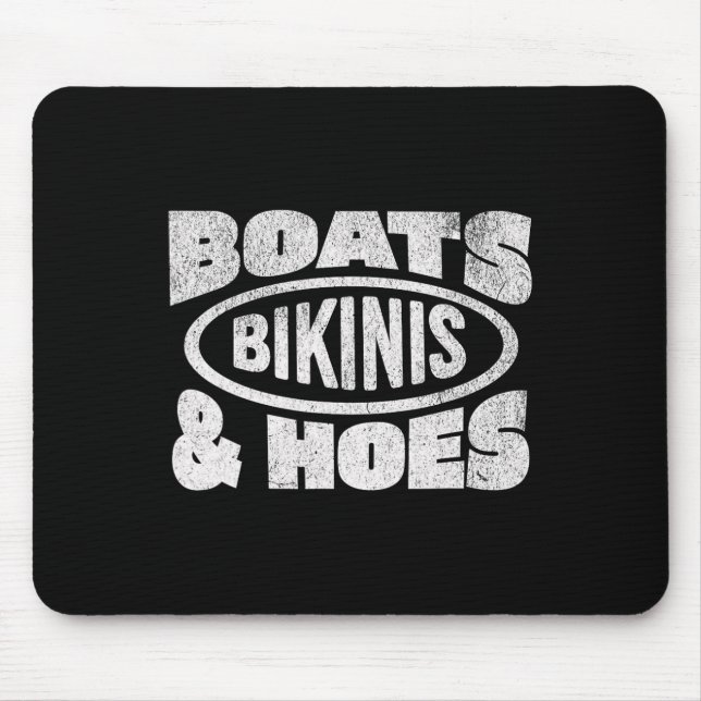 Boote Bikinis Und Häschen Boot Liebe Bootfahren Kr Mousepad (Vorne)