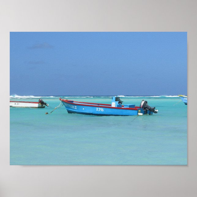 Boote Caribbean Poster (Vorne)