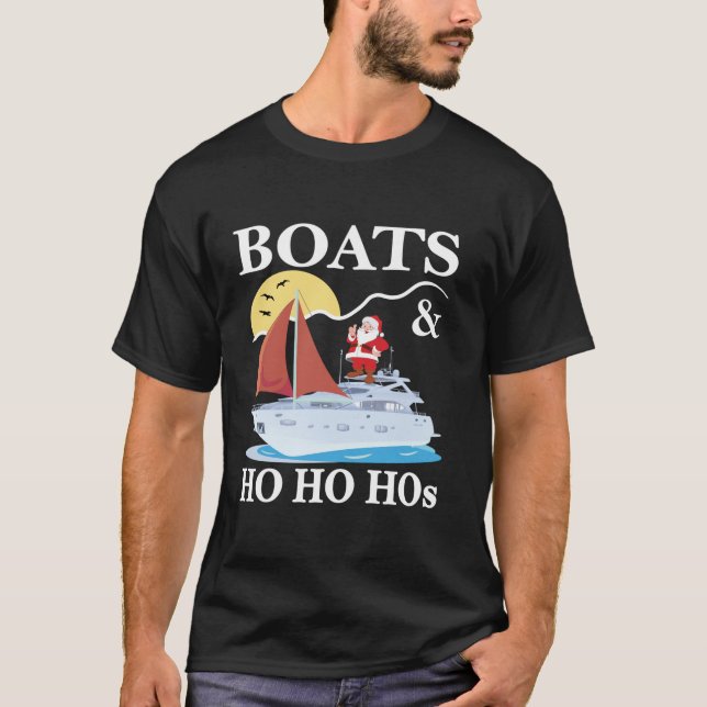 Boote Ho Hos Weihnachten Pajama Funny Spaß Xmas T-Shirt (Vorderseite)