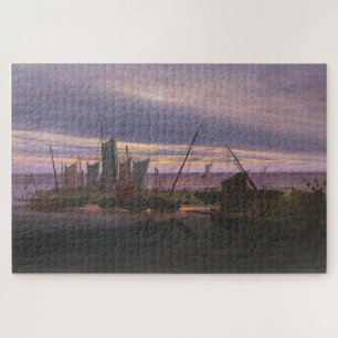 Boote im Hafen am Abend - Friedrich Puzzle