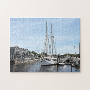Boote im Hafen Maine Puzzle