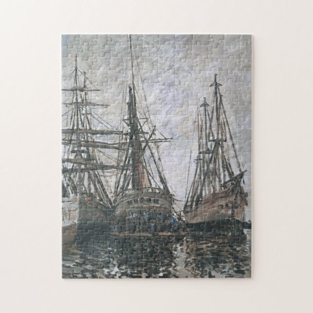 Boote im Hafen Monet Fine Art Puzzle (Vertikal)