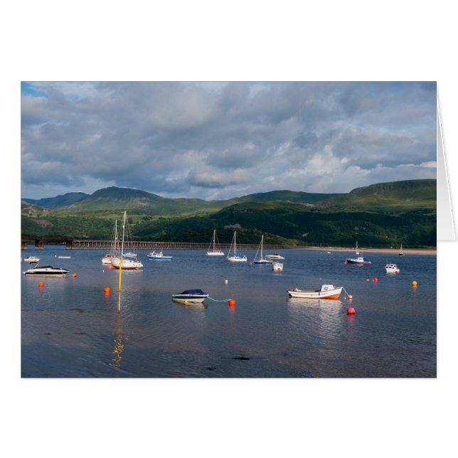 Boote im Hafen von Barmouth (Vorderseite (Horizontal))