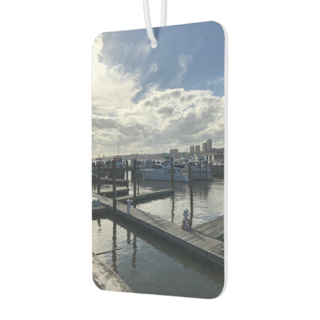 Boote im Hudson River Riverside Park New York Autolufterfrischer (Links)