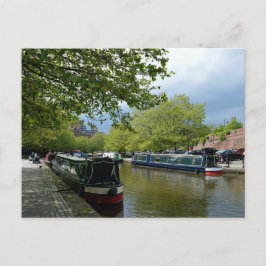 Boote im Kanal, Castlefield Manchester Postkarte