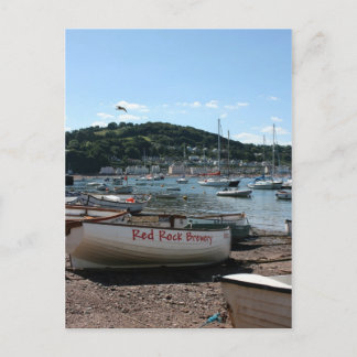 Boote im Teignmouth Devon UK Postkarte