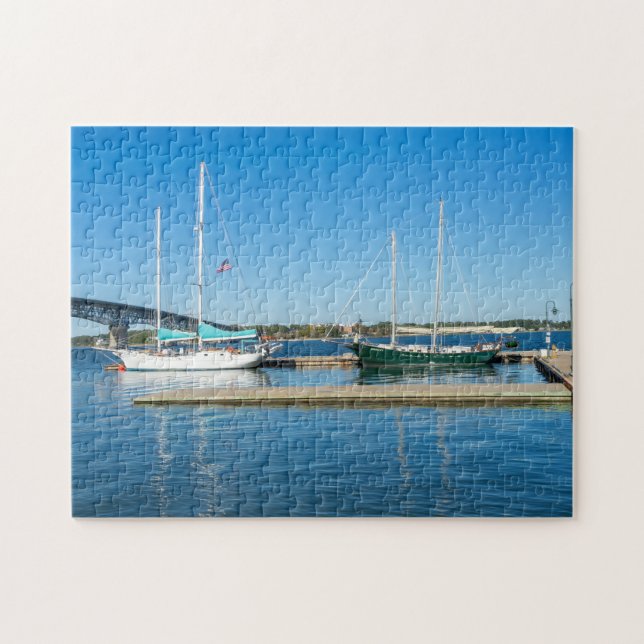 Boote im York River durch Yorktown Puzzle (Horizontal)
