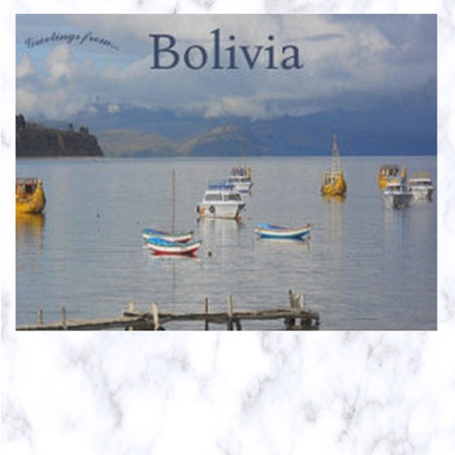 Boote in Bolivien Postkarte (Von Creator hochgeladen)