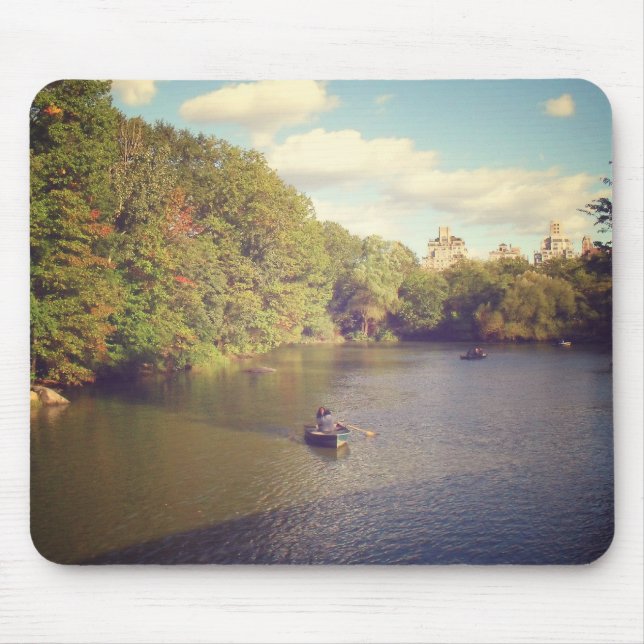 Boote in Central Park Teich, New York City Mousepad (Vorne)