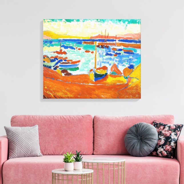 Boote in Collioure | Andre Derain | Leinwanddruck (Insitu (Wohnzimmer))