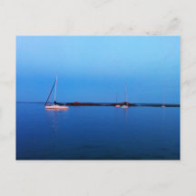 Boote in der Blue Postcard