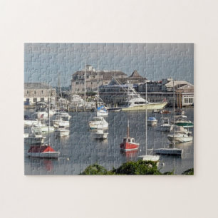 Boote in einem Cape Cod-Hafen Puzzle
