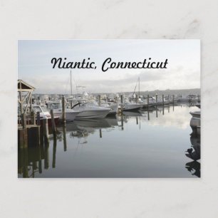 Boote in einem Jachthafen in Niantic Connecticut Postkarte