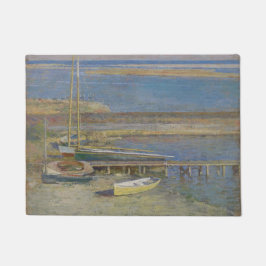 Boote in einer Landschaft (New England Landschaft) Fußmatte