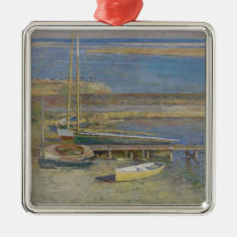 Boote in einer Landschaft (New England Landschaft)