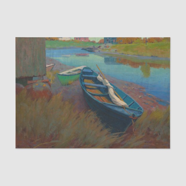 Boote in Erholung von Wesley Dow 1895 Seidenpapier (Vorderseite)